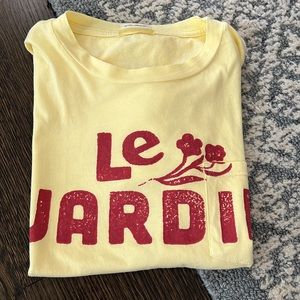 MOTHER - Le Jardin - The Boxy Goodie Goodie Pocket Tee - Size XS